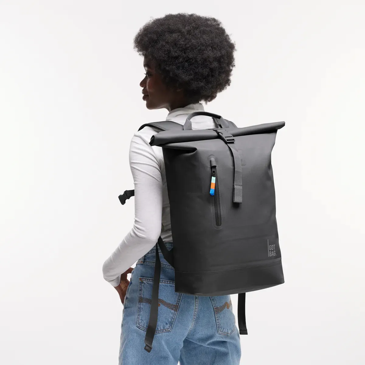 GOT BAG Rolltop Lite 2.0 Shark – lifestylefoto 1 | duurzaam | Bag-Age
