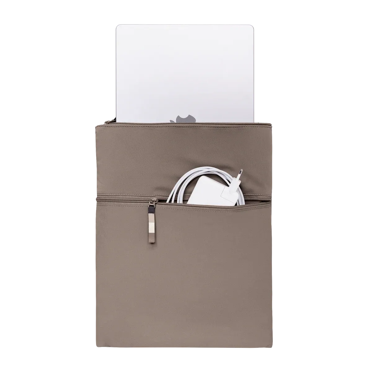GOT BAG Rolltop 2.0 Oyster Monochrome – vista frontale 3 | sostenibile | Bag-Age