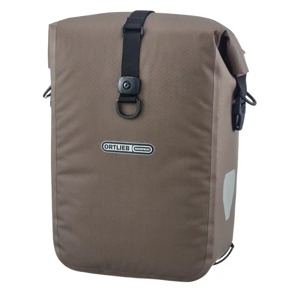 ORTLIEB Gravel-Pack Dark Sand, borsa bici, vista frontale, da Bag-Age
