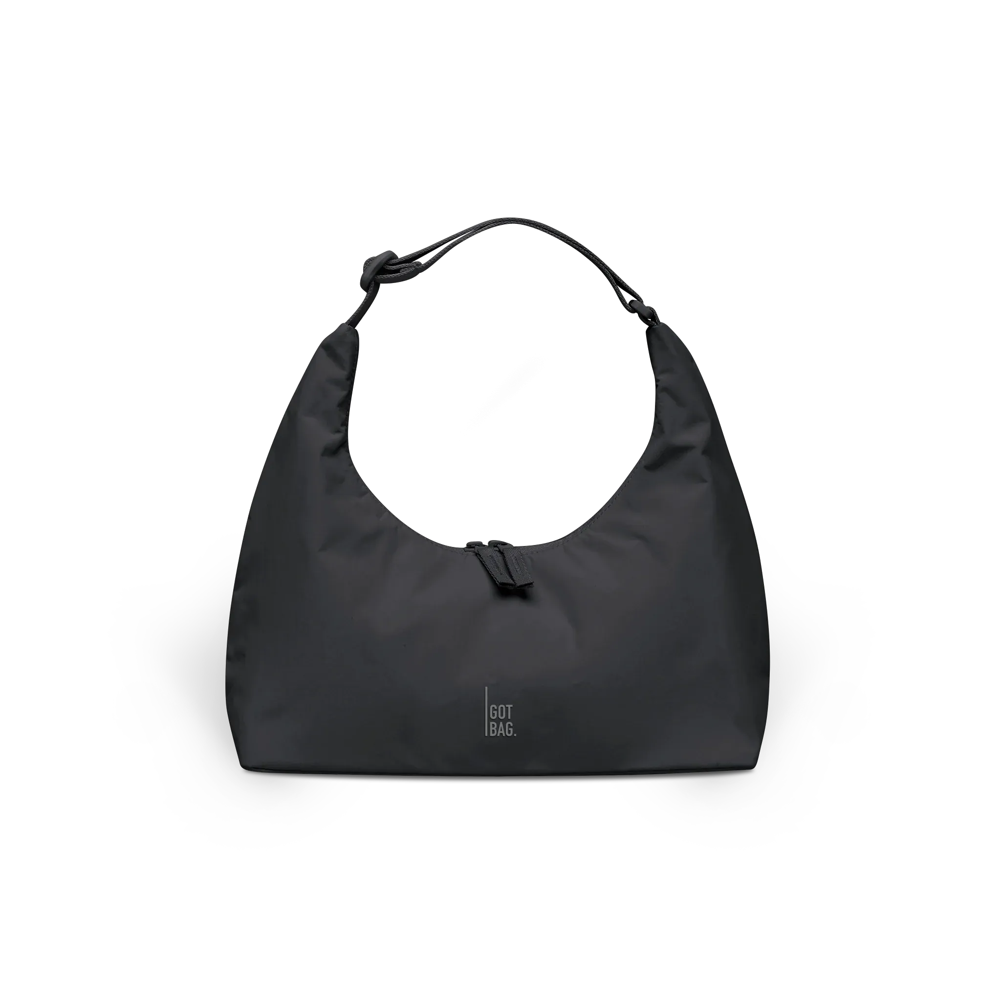 GOT BAG T-Shape Bag Mini Black Monochrome – vista frontale | sostenibile | Bag-Age