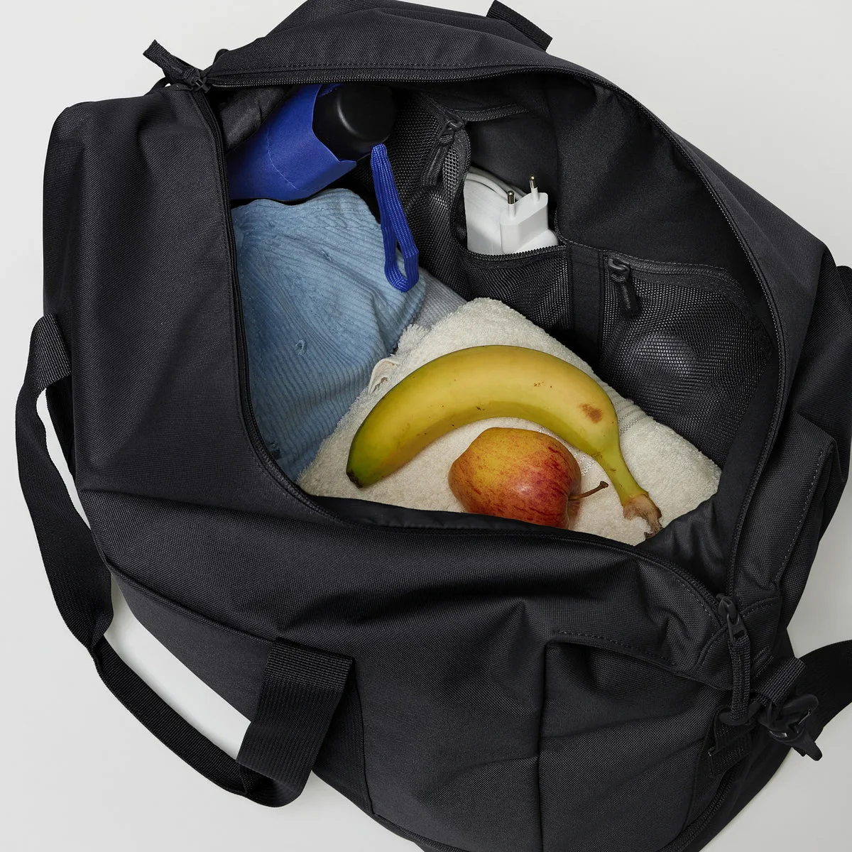 GOT BAG Weekend Bag Black – open view | sustainable | Bag-Age