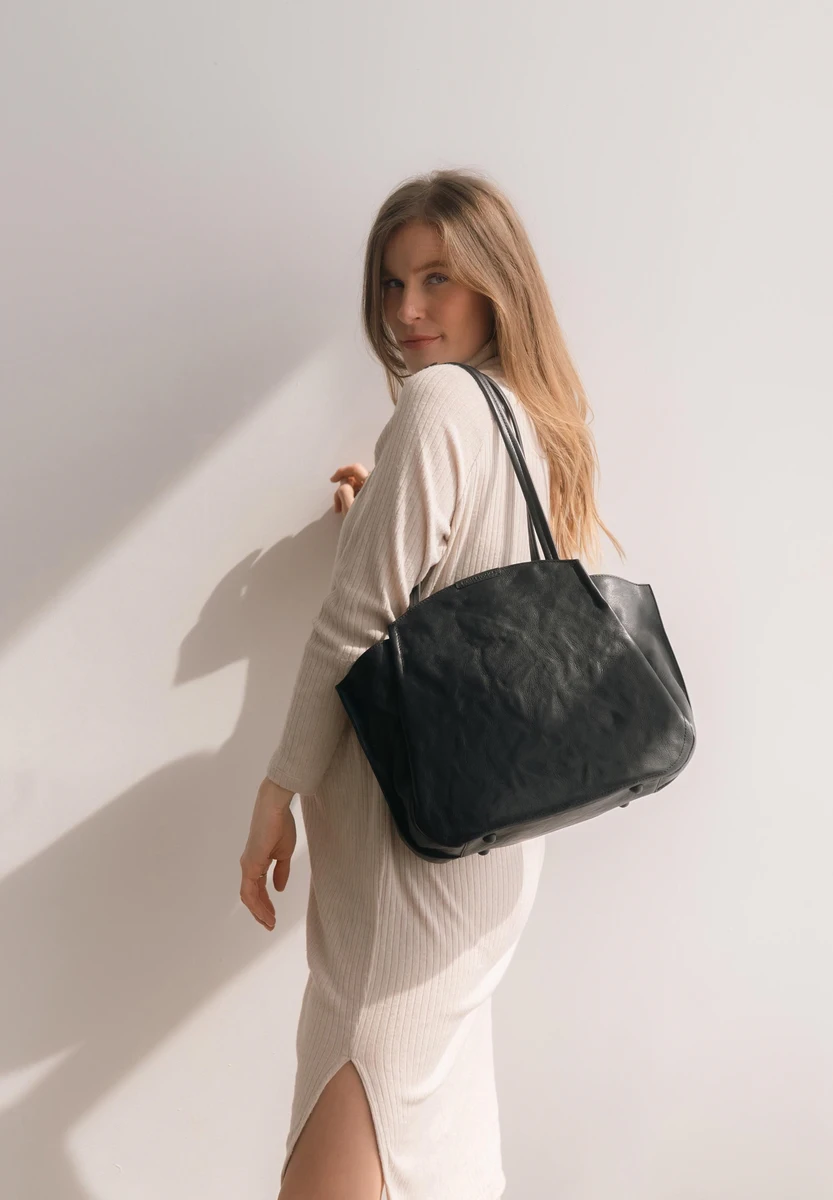 Aunts & Uncles Mrs. Pavlova Black Smoke – bolsa transversal – Preto/Cinzento – vista do produto 7