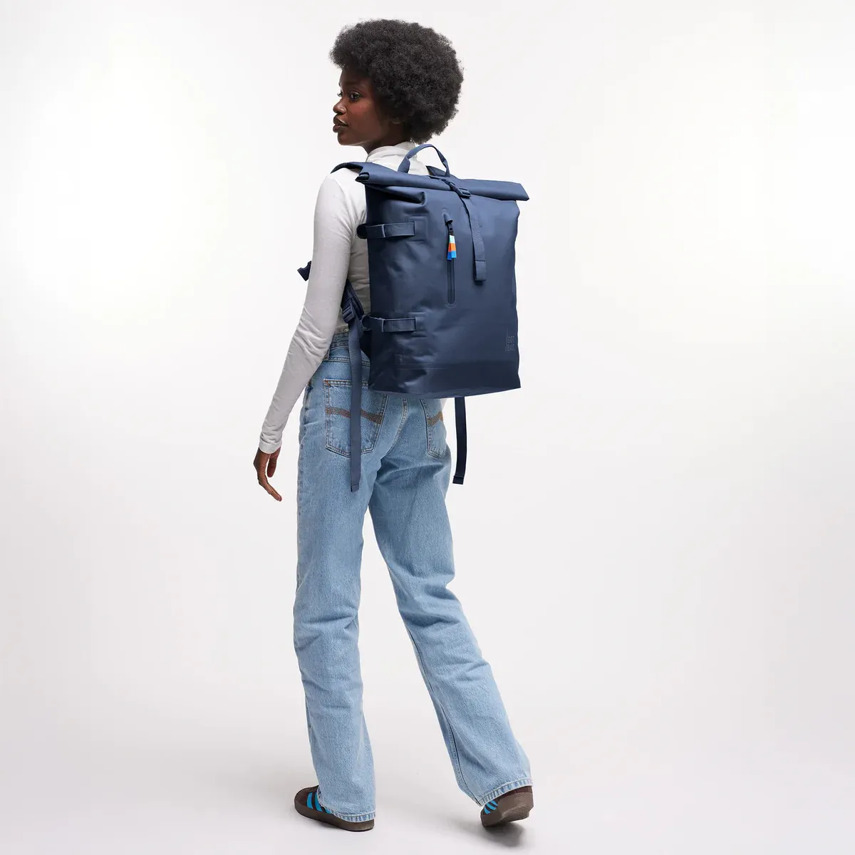 GOT BAG Rolltop 2.0 Deep Ocean – photo lifestyle 1 | durable | Bag-Age