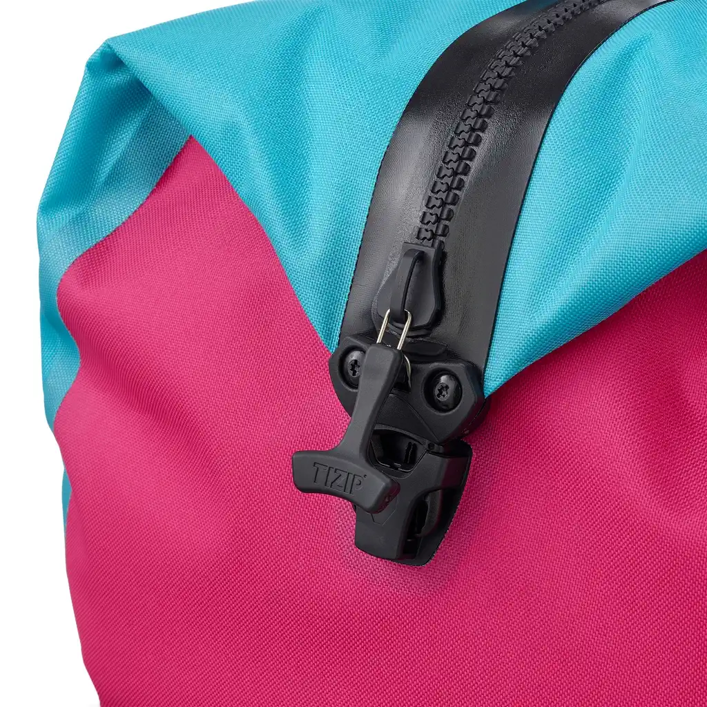 ORTLIEB Duffle Lite Cyber Blue, duffle / travel bag, vista de detalhe, na Bag-Age