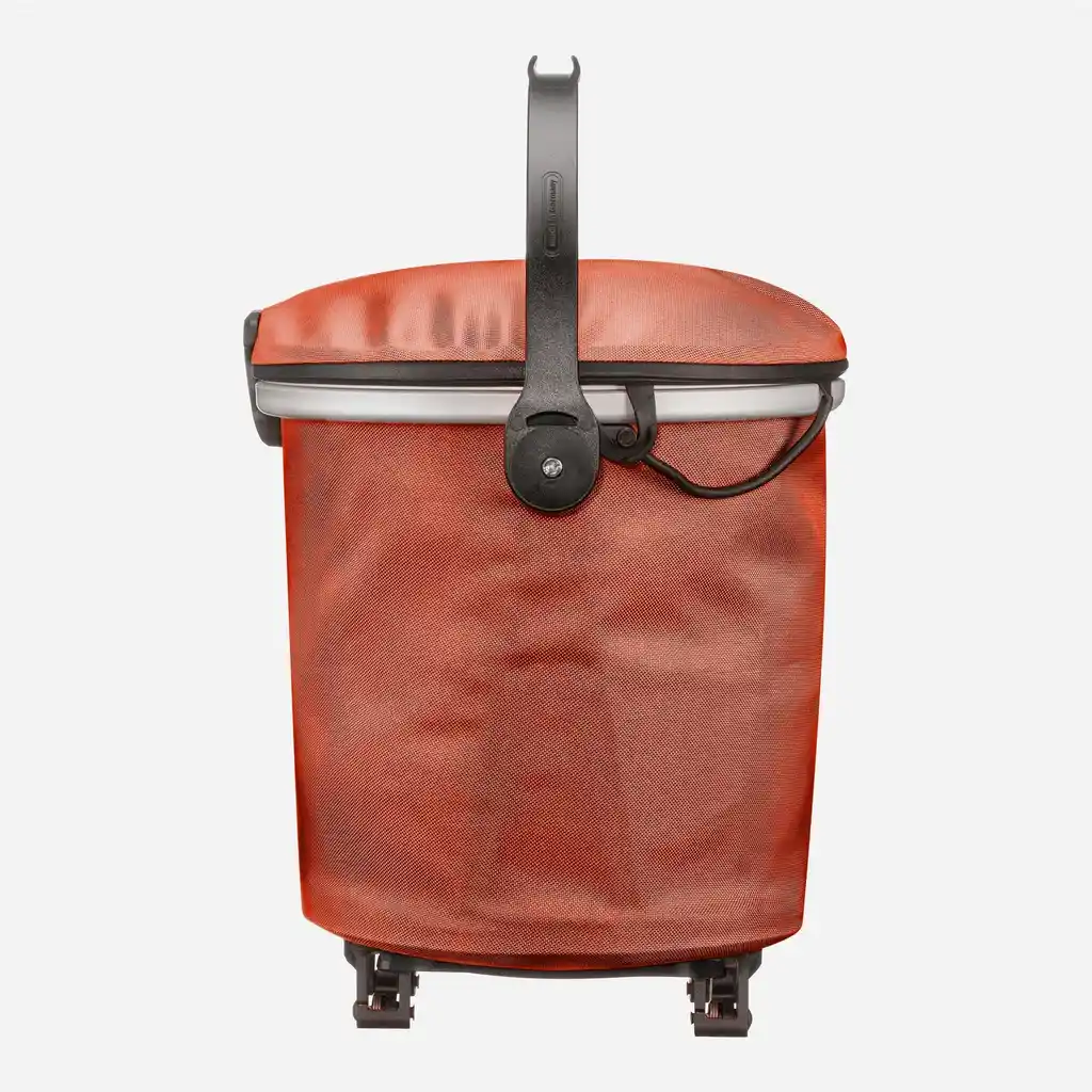 ORTLIEB Up-Town Rack Rooibos, rack-top basket, vista laterale, da Bag-Age
