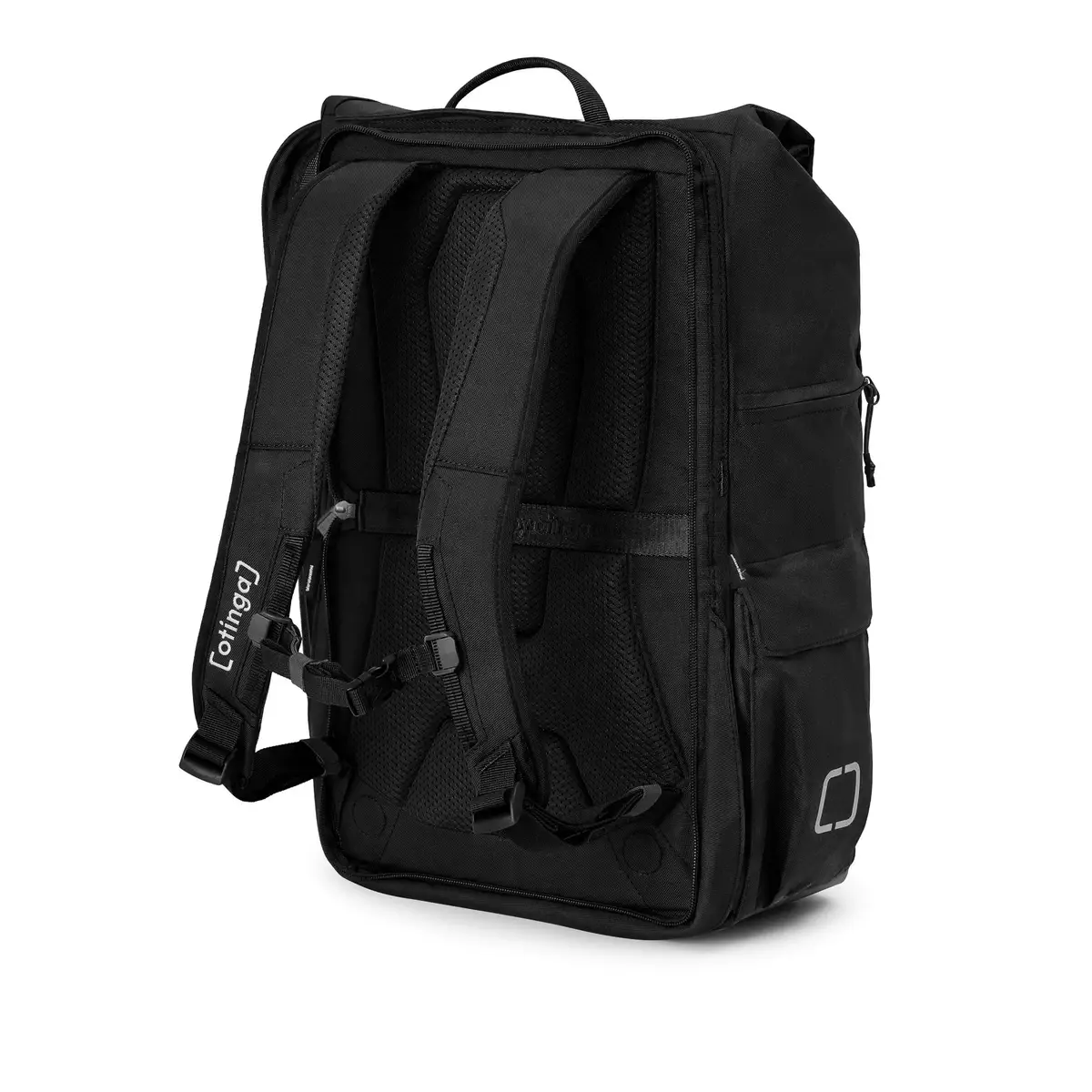 otinga Flip V3 schwarz für Pendeln & Alltag in der Stadt - 2-in-1 Fahrradtasche und Rucksack, Fair-Trade-zertifiziert, bei Bag-Age Berlin.
