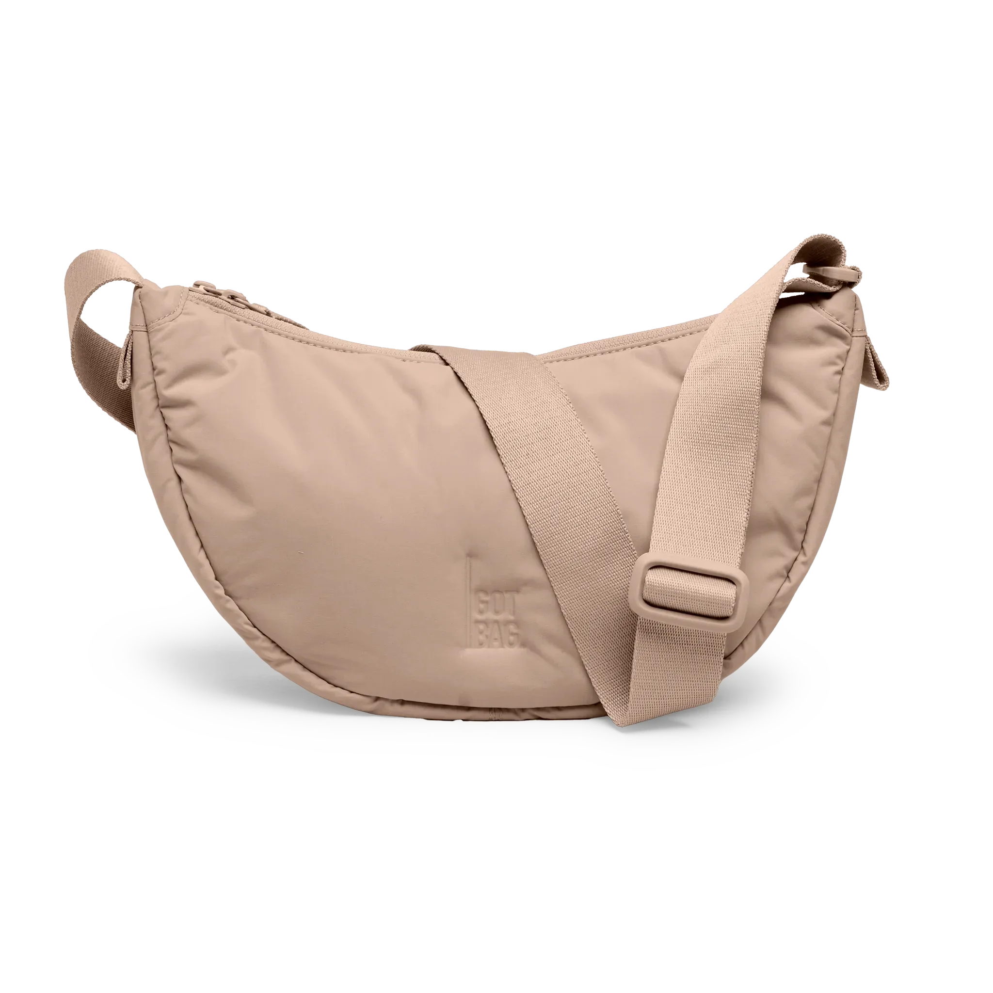 GOT BAG Cloud Moon Bag Small Sandbar Monochrome – vista frontal | sustentável | Bag-Age