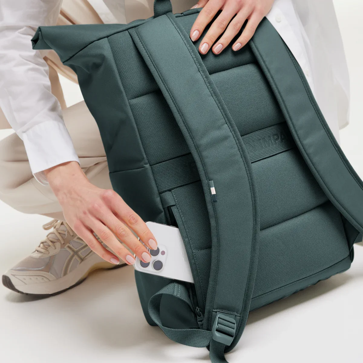 GOT BAG Rolltop Easy Sea Teal Monochrome – Produktbild 2 | nachhaltig | Bag-Age
