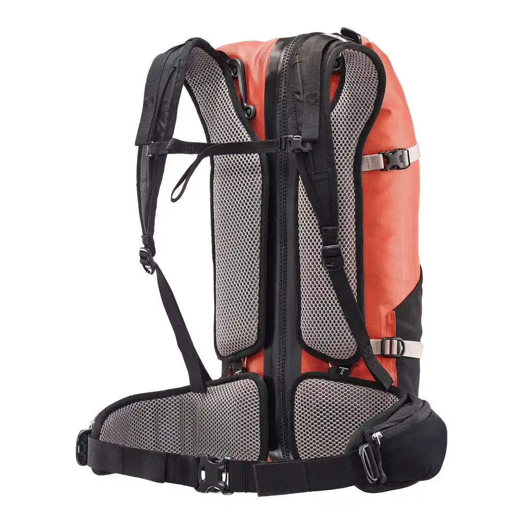 ORTLIEB Atrack Rooibos travel backpack, back view, at Bag-Age