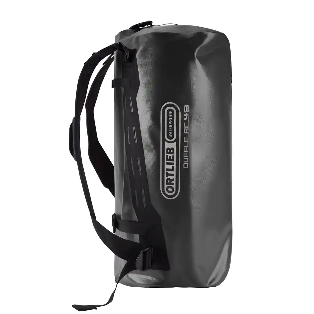 ORTLIEB Duffle RC Black duffle / travel bag, zijaanzicht, bij Bag-Age