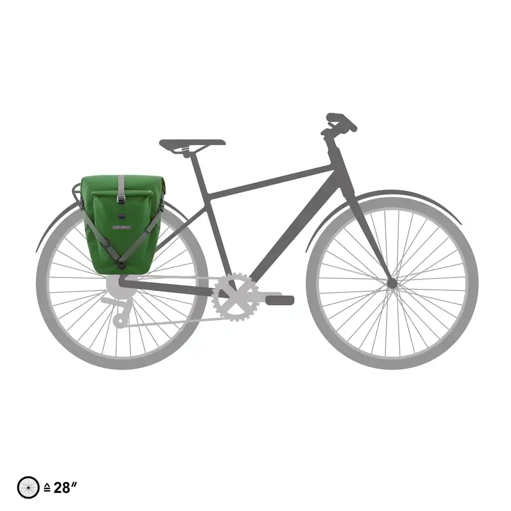 ORTLIEB Back-Roller Plus Moss Green – alforge – Verde – vista traseira