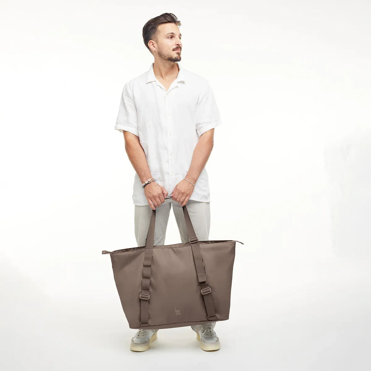 GOT BAG Tote Bag Large Oyster Monochrome – imagem de produto 1 | sustentável | Bag-Age