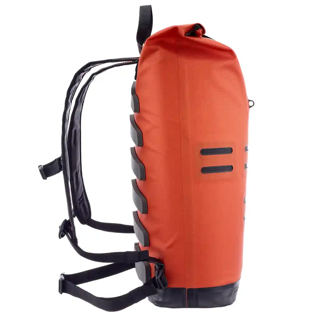 ORTLIEB Commuter-Daypack Rooibos laptop backpack, side view, at Bag-Age