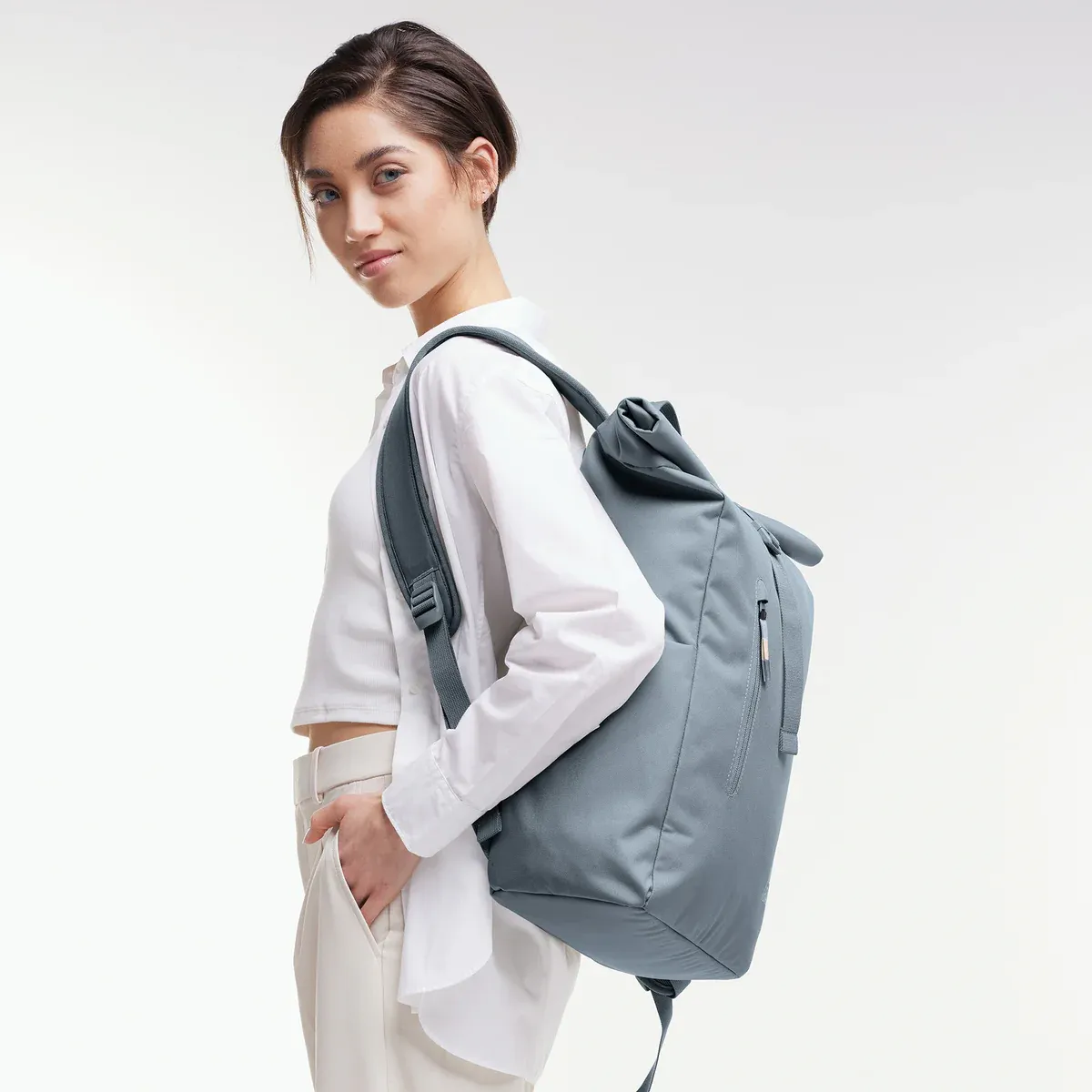 GOT BAG Rolltop Easy Marlin Monochrome – zdjęcie lifestyle 4 | zrównoważona | Bag-Age