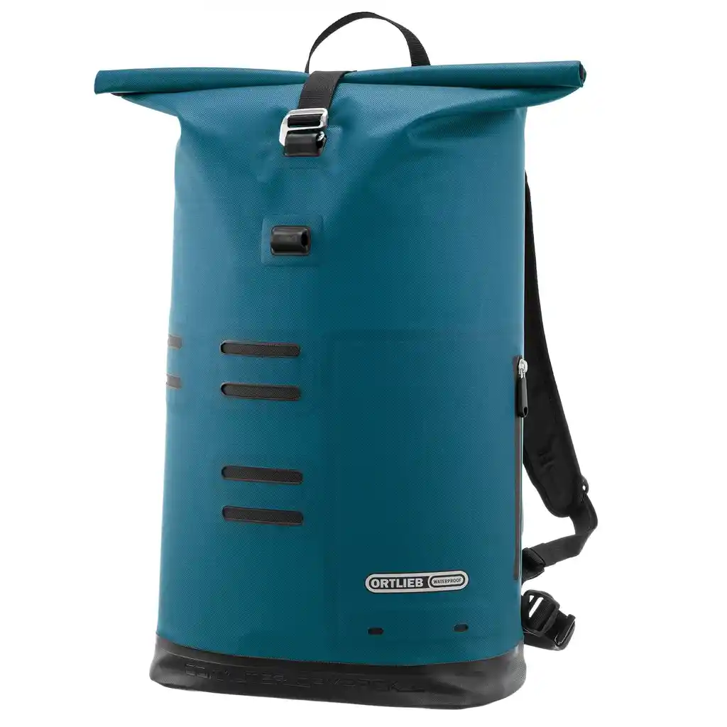 ORTLIEB Commuter-Daypack Petrol Laptop Backpack, Vorderansicht, bei Bag-Age