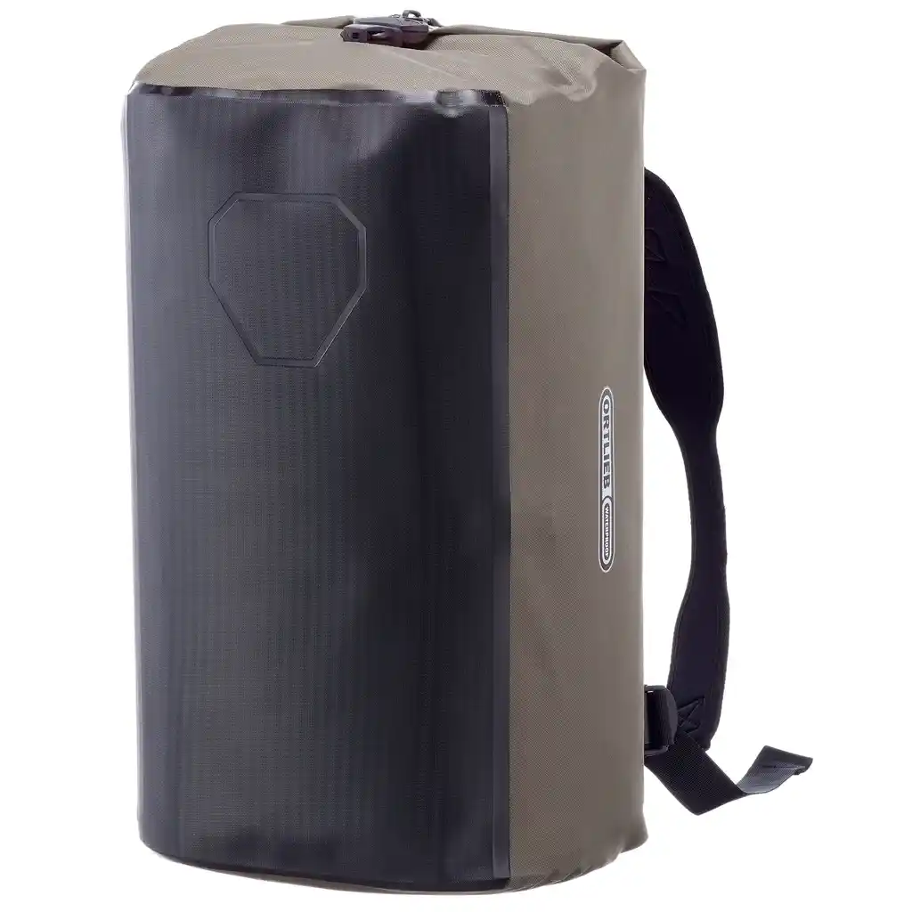 ORTLIEB Duffle Lite Dark Sand duffle / travel bag, detail view, at Bag-Age