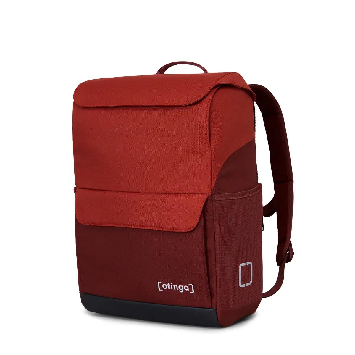 otinga Flip Move vulkan-rot, volume 19L, 2-in-1 bike pannier and backpack, Fair Trade certified.