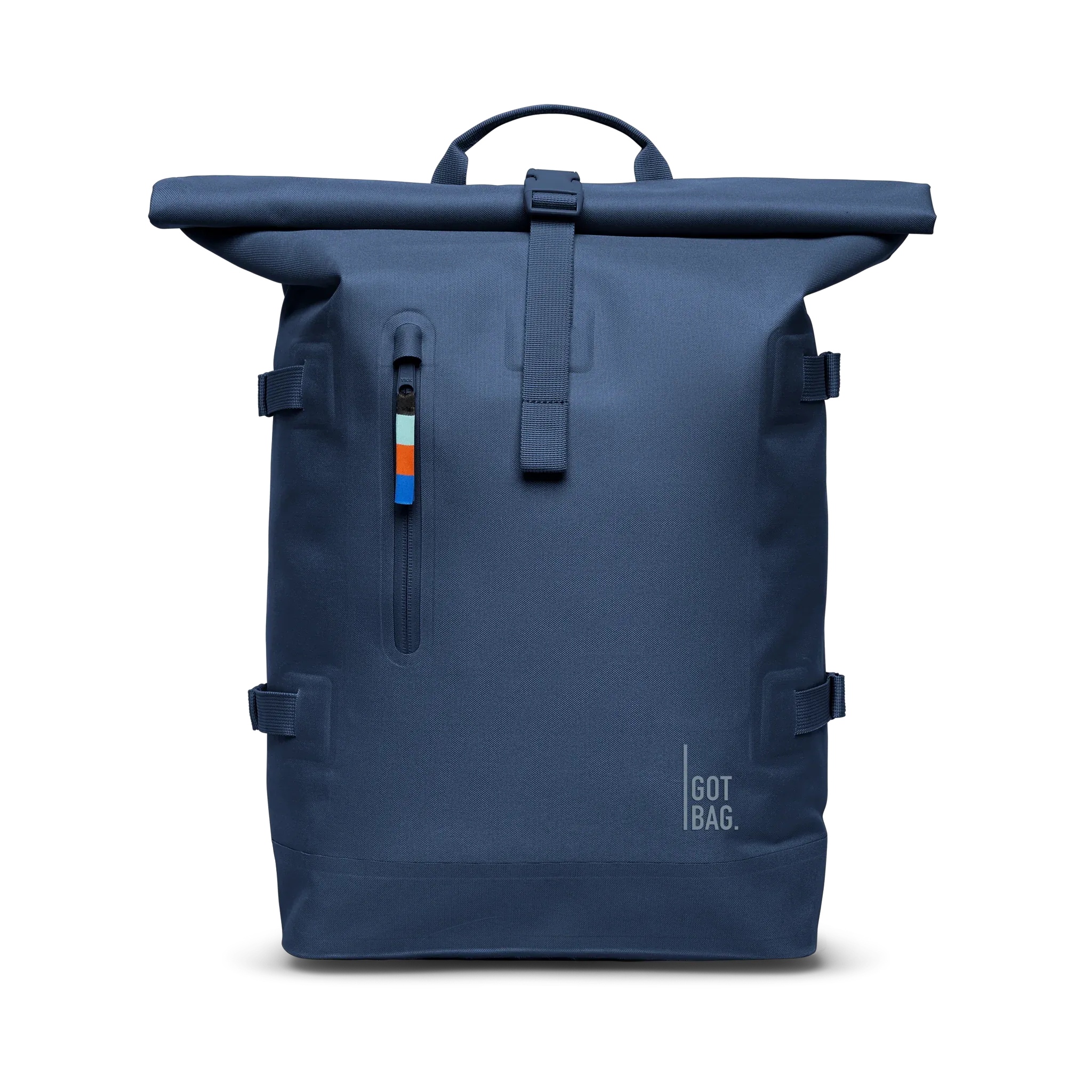 GOT BAG Rolltop 2.0 Ocean Blue – widok z przodu | zrównoważona | Bag-Age