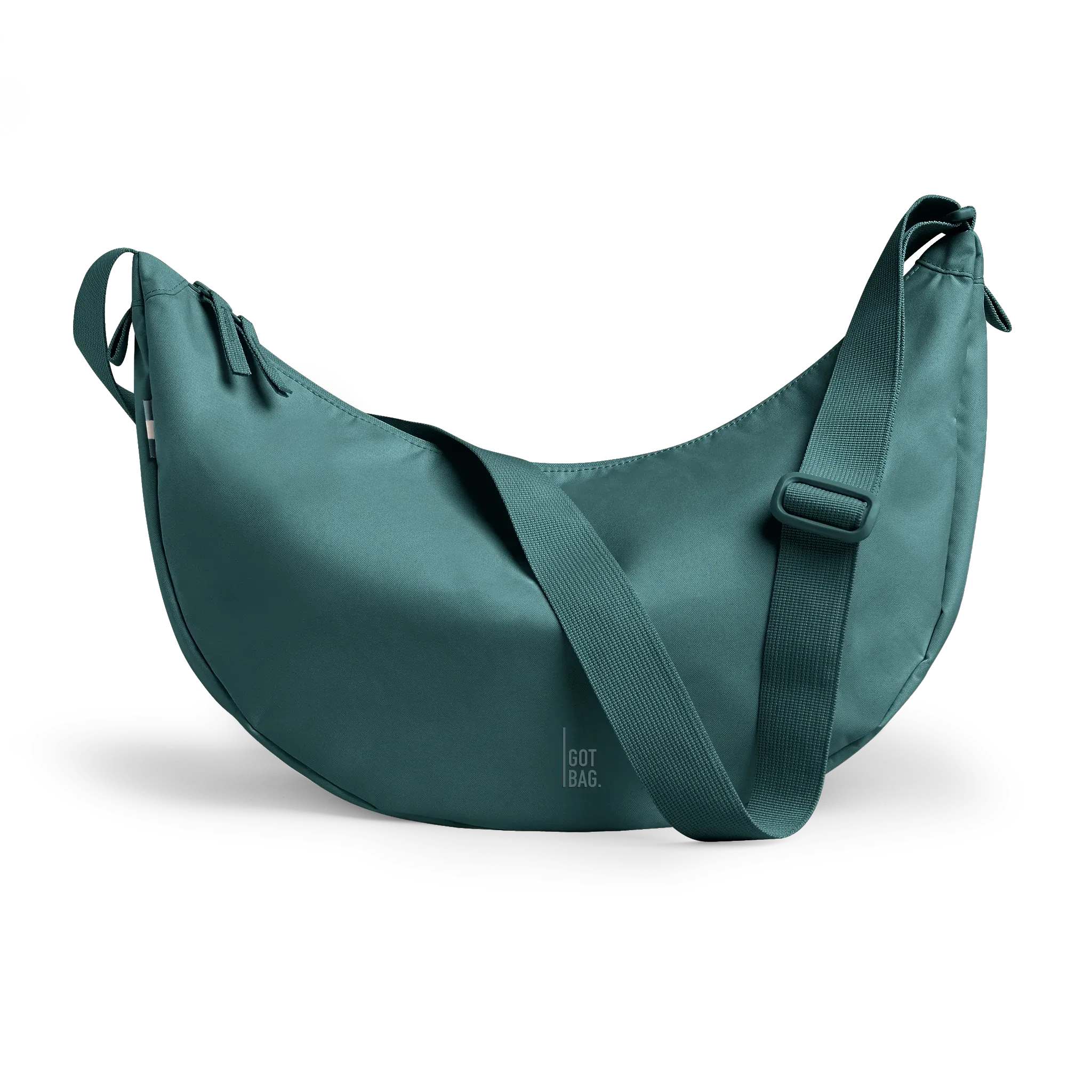 GOT BAG Moon Bag Large Sea Teal Monochrome – vooraanzicht | duurzaam | Bag-Age