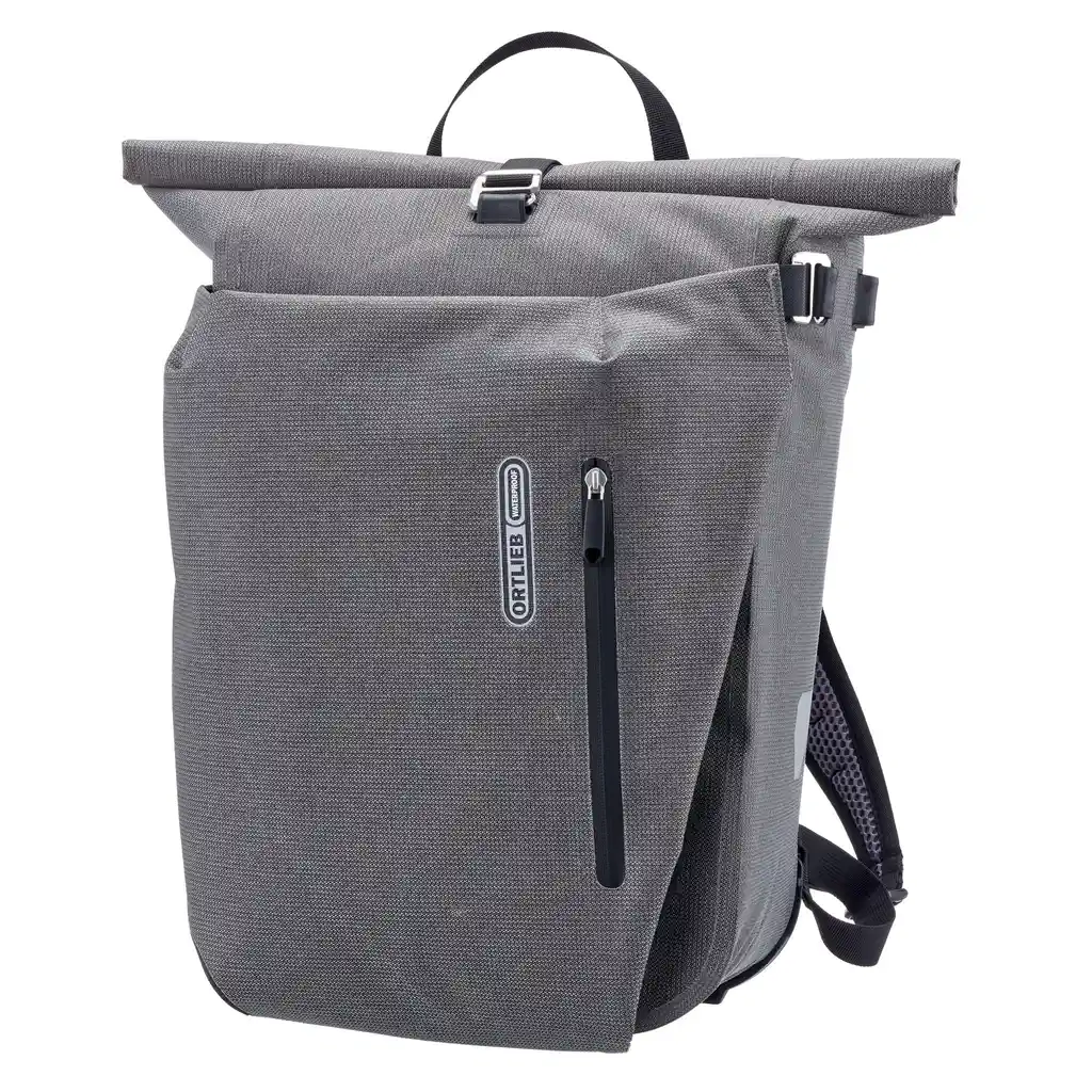 ORTLIEB Vario 20L Pepper convertible backpack pannier, widok z przodu, w Bag-Age