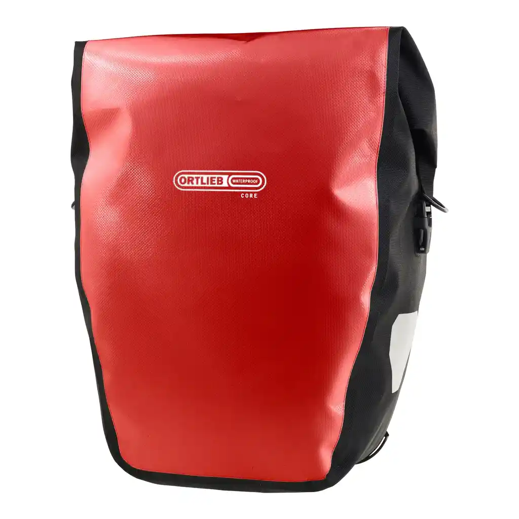 ORTLIEB Back-Roller Core Red, mala de bicicleta, vista frontal, na Bag-Age