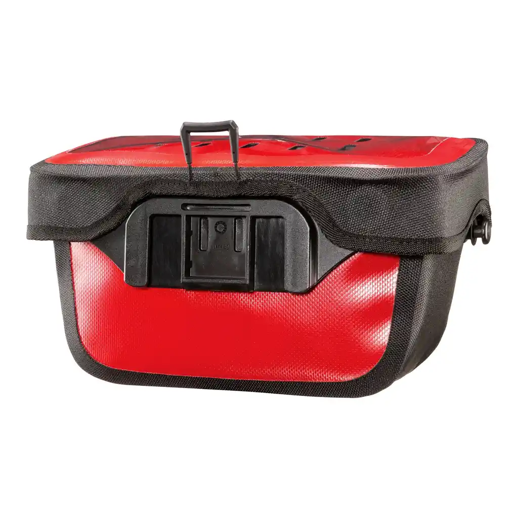 ORTLIEB Ultimate Red Lenkertasche, Rückansicht, bei Bag-Age