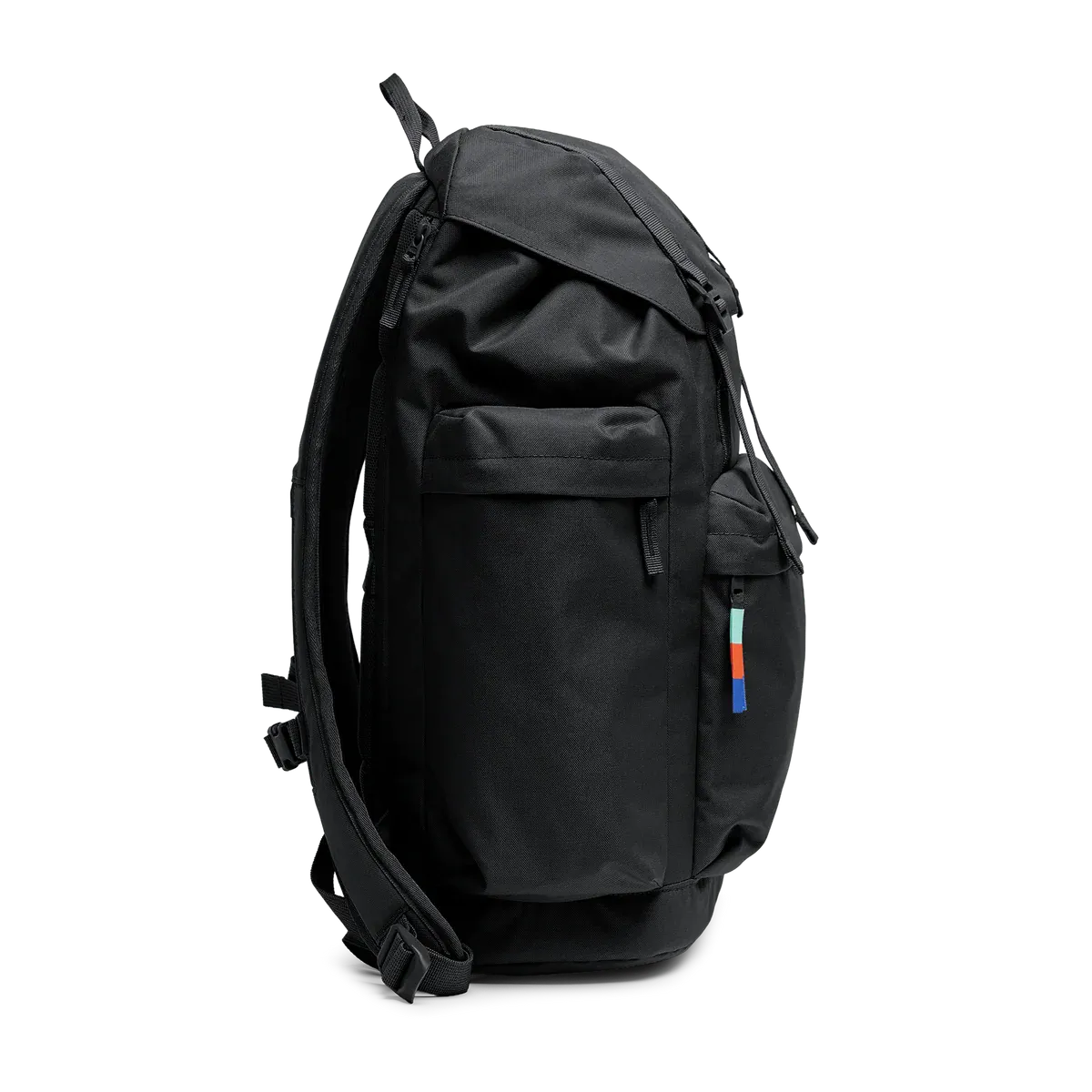 GOT BAG Flap Pack Large Black – vista lateral 3 | sustentável | Bag-Age