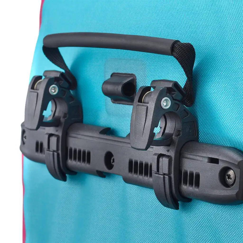 ORTLIEB Vario 26L Cyber Blue, convertible backpack pannier, vue détaillée, chez Bag-Age