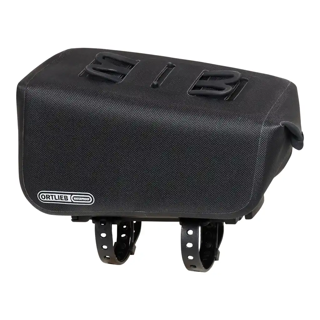 ORTLIEB Toptube-Bag Black top tube bag, back view, at Bag-Age
