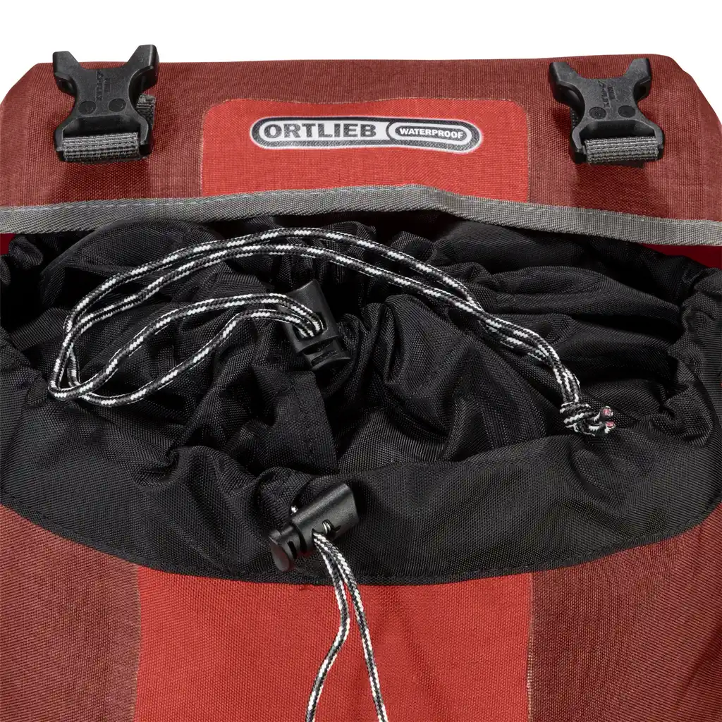 ORTLIEB Sport-Packer Dark Chili Fahrradtasche, Detailansicht, bei Bag-Age