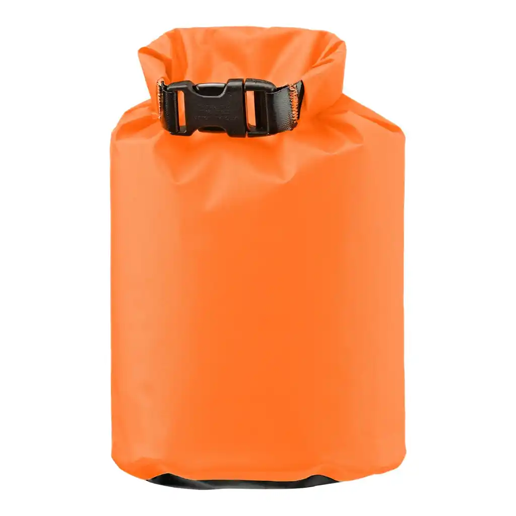 ORTLIEB Dry-Bag Light Orange dry bag / packing sack, back view, at Bag-Age