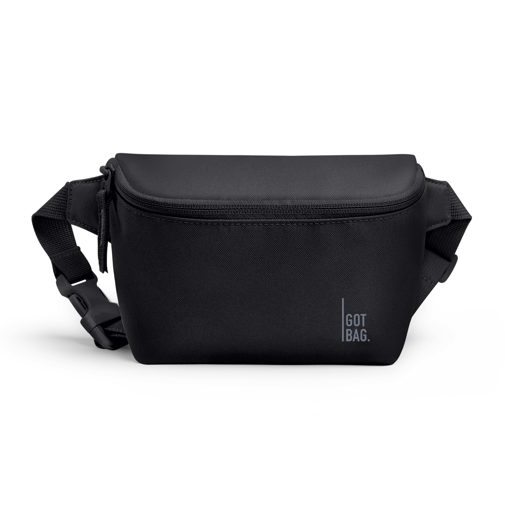 GOT BAG Hip Bag 2.0 Black Monochrome – Vorderansicht 1 | nachhaltig | Bag-Age