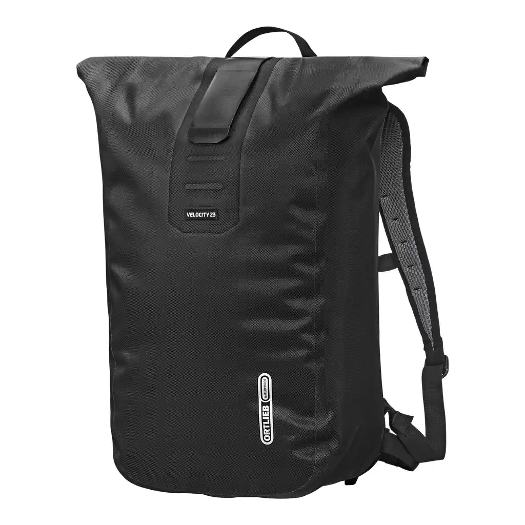 ORTLIEB Velocity Plus Black backpack, front view, at Bag-Age