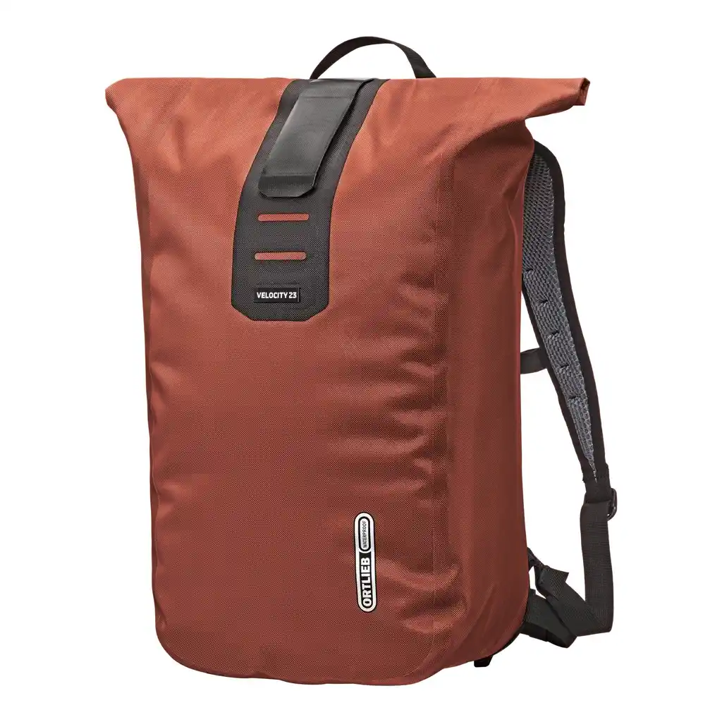 ORTLIEB Velocity Rooibos rugzak, vooraanzicht, bij Bag-Age