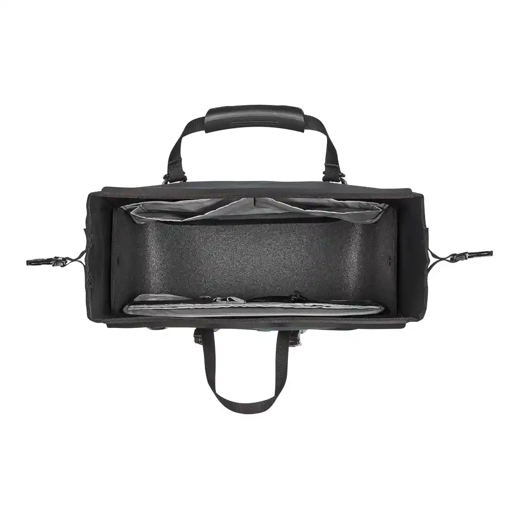 ORTLIEB Office-Bag Black Matt, bike business bag, vista interna, da Bag-Age