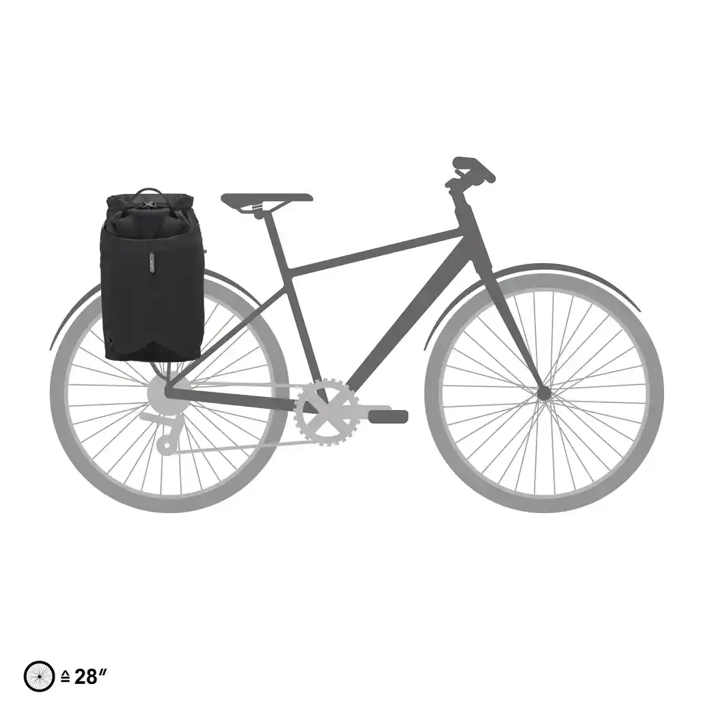 ORTLIEB Vario Lite Black, convertible backpack pannier, photo produit, chez Bag-Age