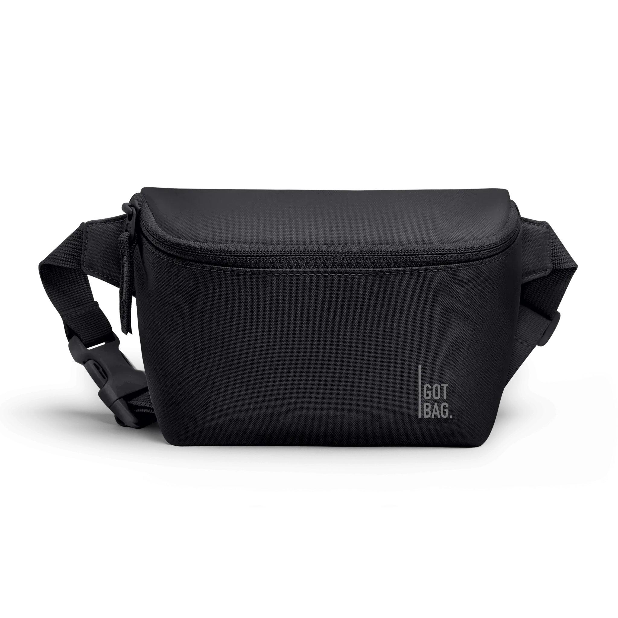 GOT BAG Hip Bag 2.0 Black Monochrome – Vorderansicht 2 | nachhaltig | Bag-Age