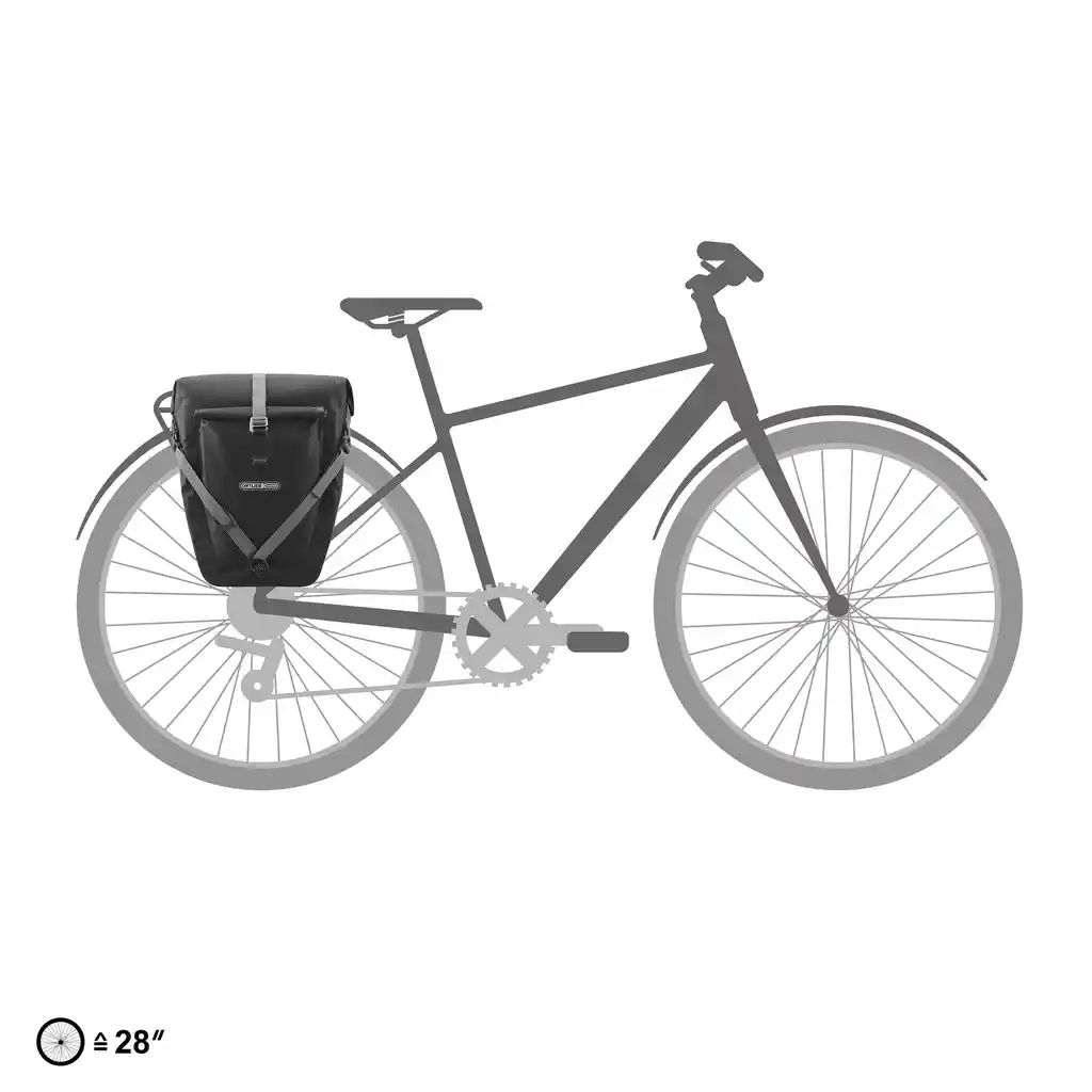 ORTLIEB Back-Roller Plus Black Fahrradtasche, Produktbild, bei Bag-Age