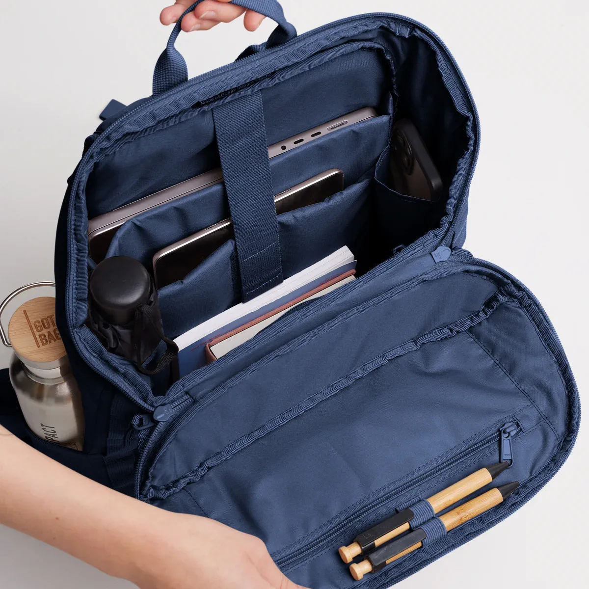 GOT BAG Pro Pack Deep Ocean – side view 1 | sustainable | Bag-Age
