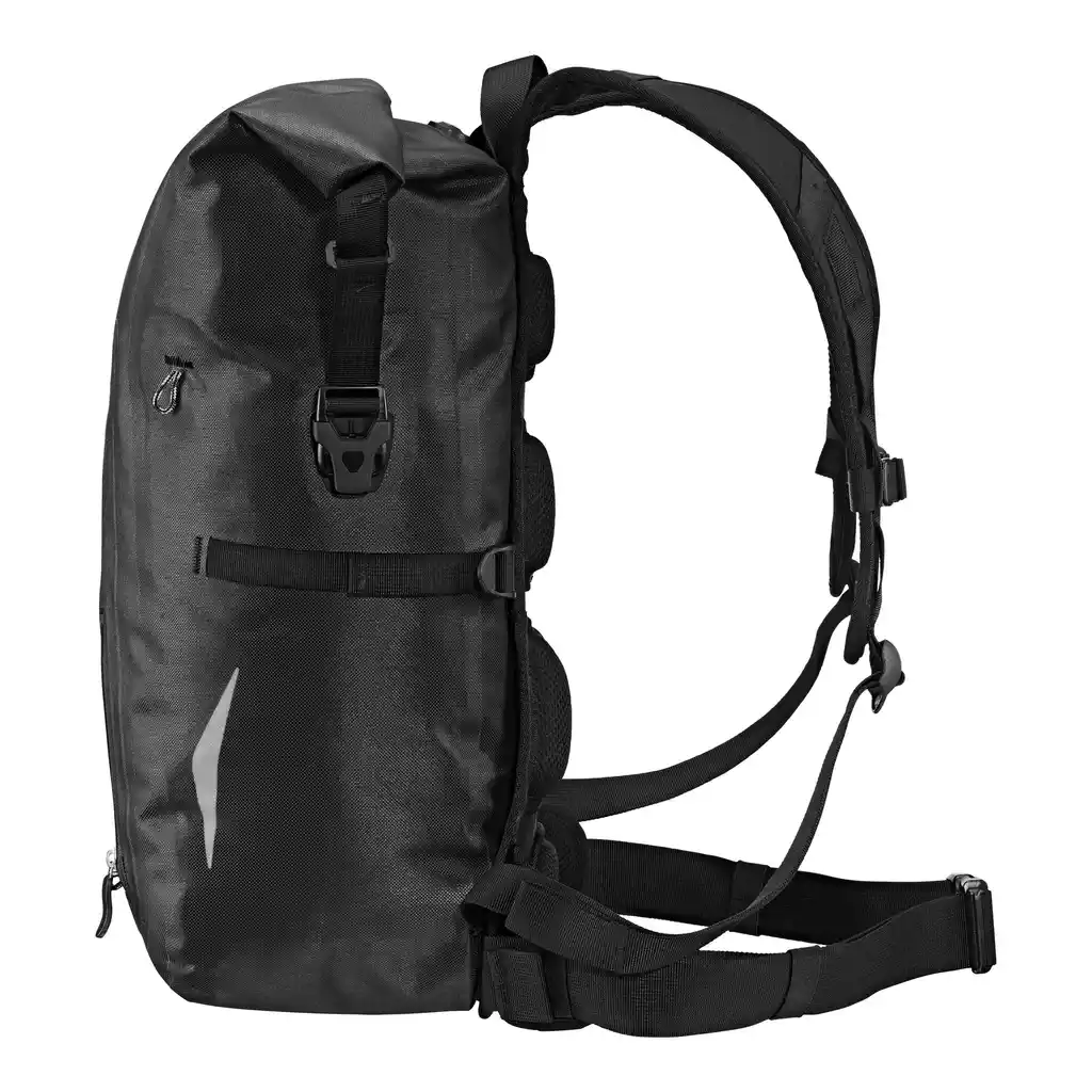 ORTLIEB Packman Black, mochila, vista lateral, na Bag-Age