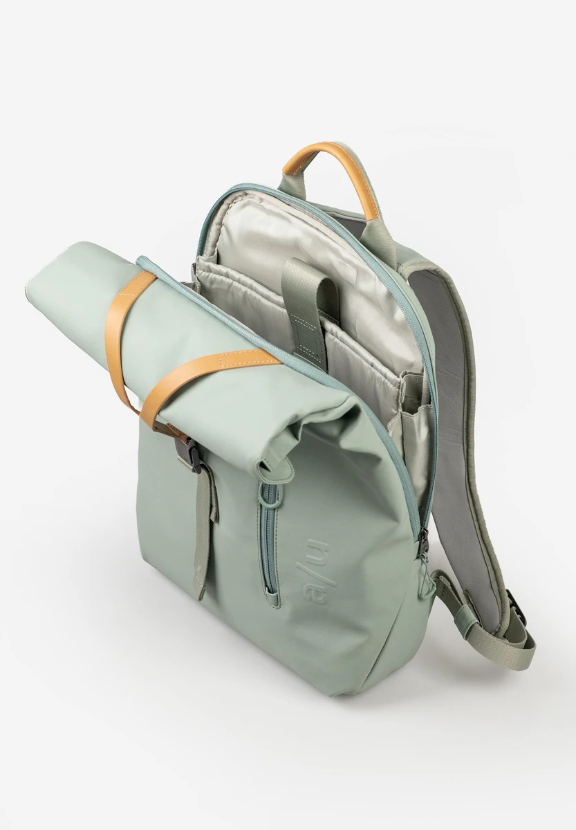 aunts & uncles Tama RE Sage Green borsa, vista posteriore, da Bag-Age Berlin