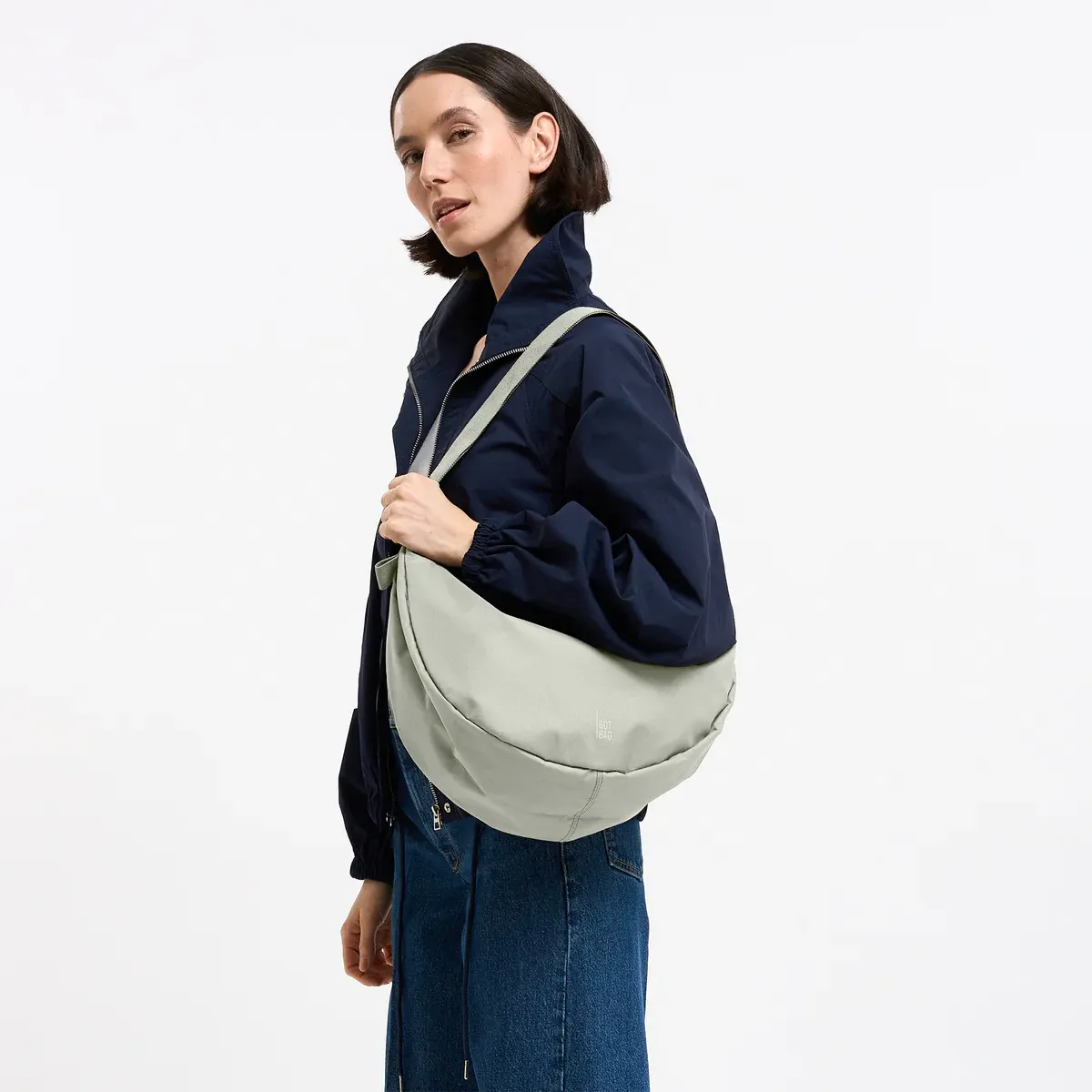 GOT BAG Moon Bag Large Beach Foam Monochrome – foto lifestyle 1 | sostenibile | Bag-Age