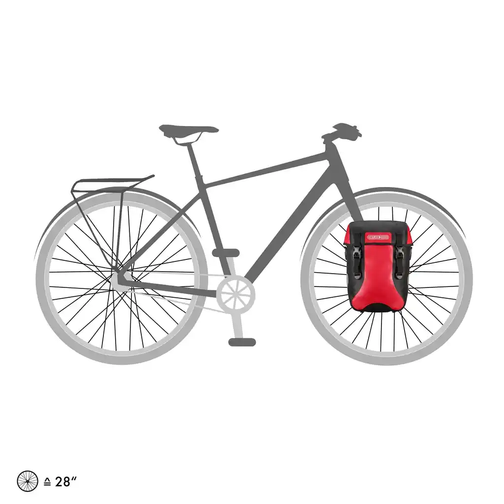 ORTLIEB Sport-Packer Red – sacoche vélo – Rouge – vue produit