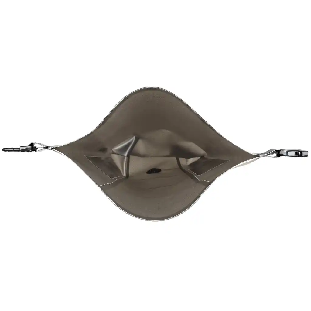 ORTLIEB Dry-Pack Dark Sand dry bag / packing sack, binnenaanzicht, bij Bag-Age