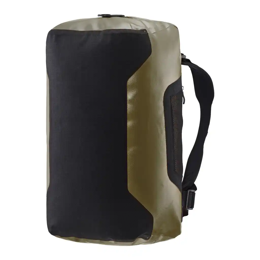 ORTLIEB Duffle Olive duffle / travel bag, back view, at Bag-Age