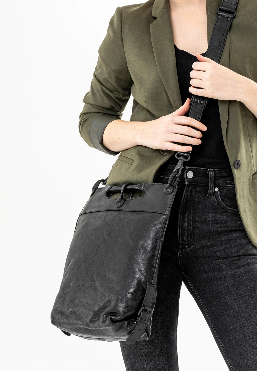 Aunts & Uncles Mrs. Pancake Black Smoke – bolsa transversal – Preto/Cinzento – vista do produto 6