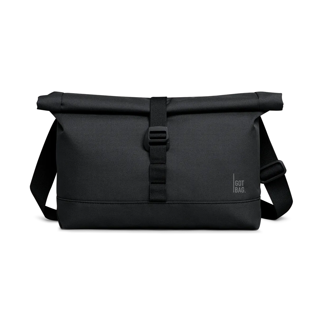 GOT BAG Messenger Bag Black Monochrome – Vorderansicht 3 | nachhaltig | Bag-Age