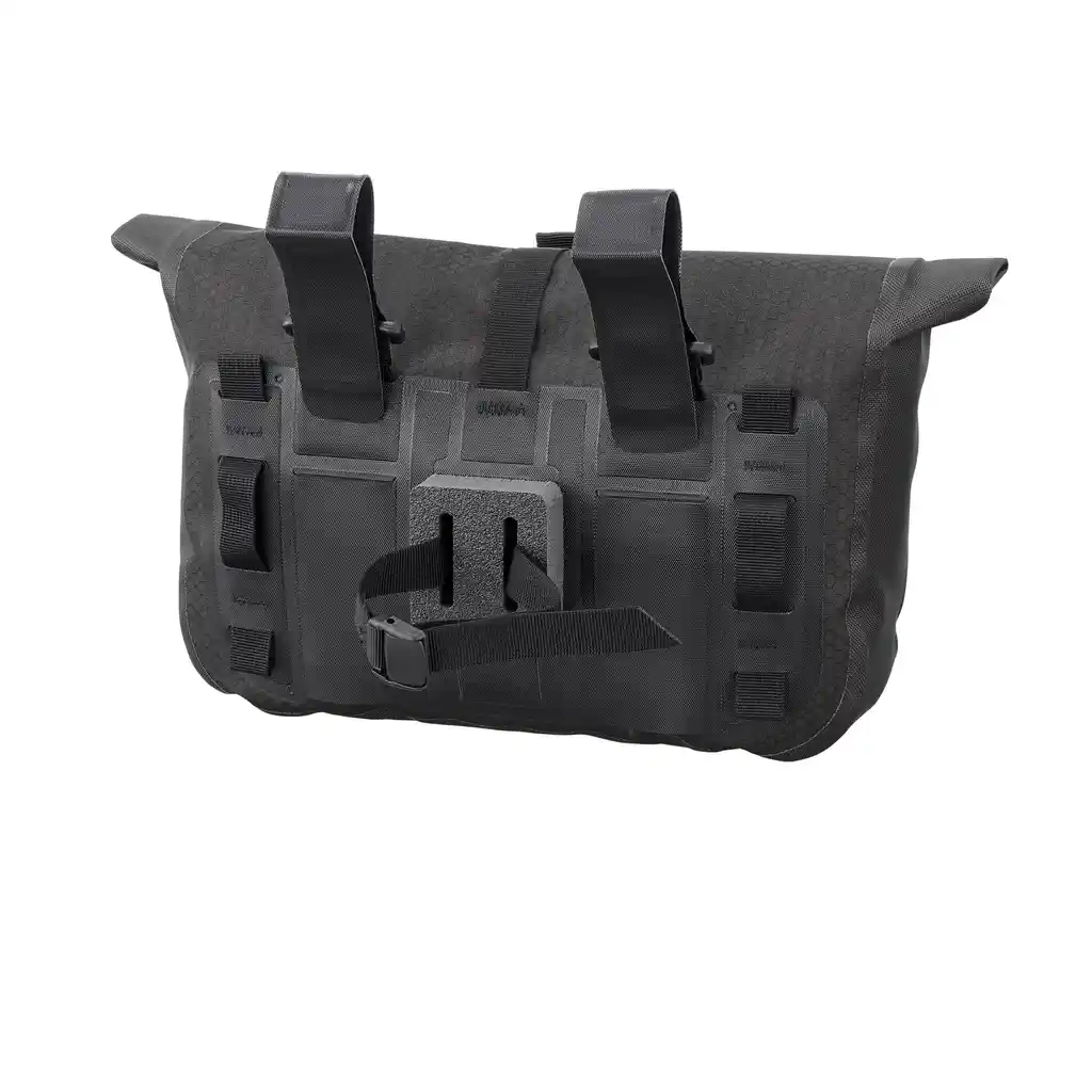 ORTLIEB Handlebar-Pack Flex Black Matt Lenkertasche, Rückansicht, bei Bag-Age
