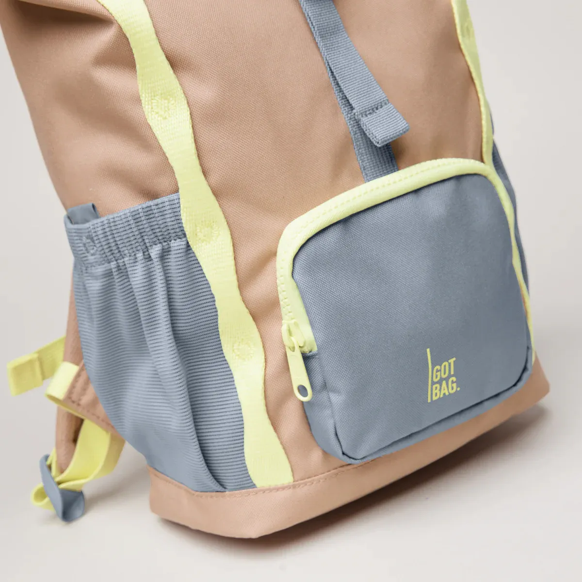 GOT BAG Kids Adventure Rolltop Sandbar Multi – detailweergave 2 | duurzaam | Bag-Age