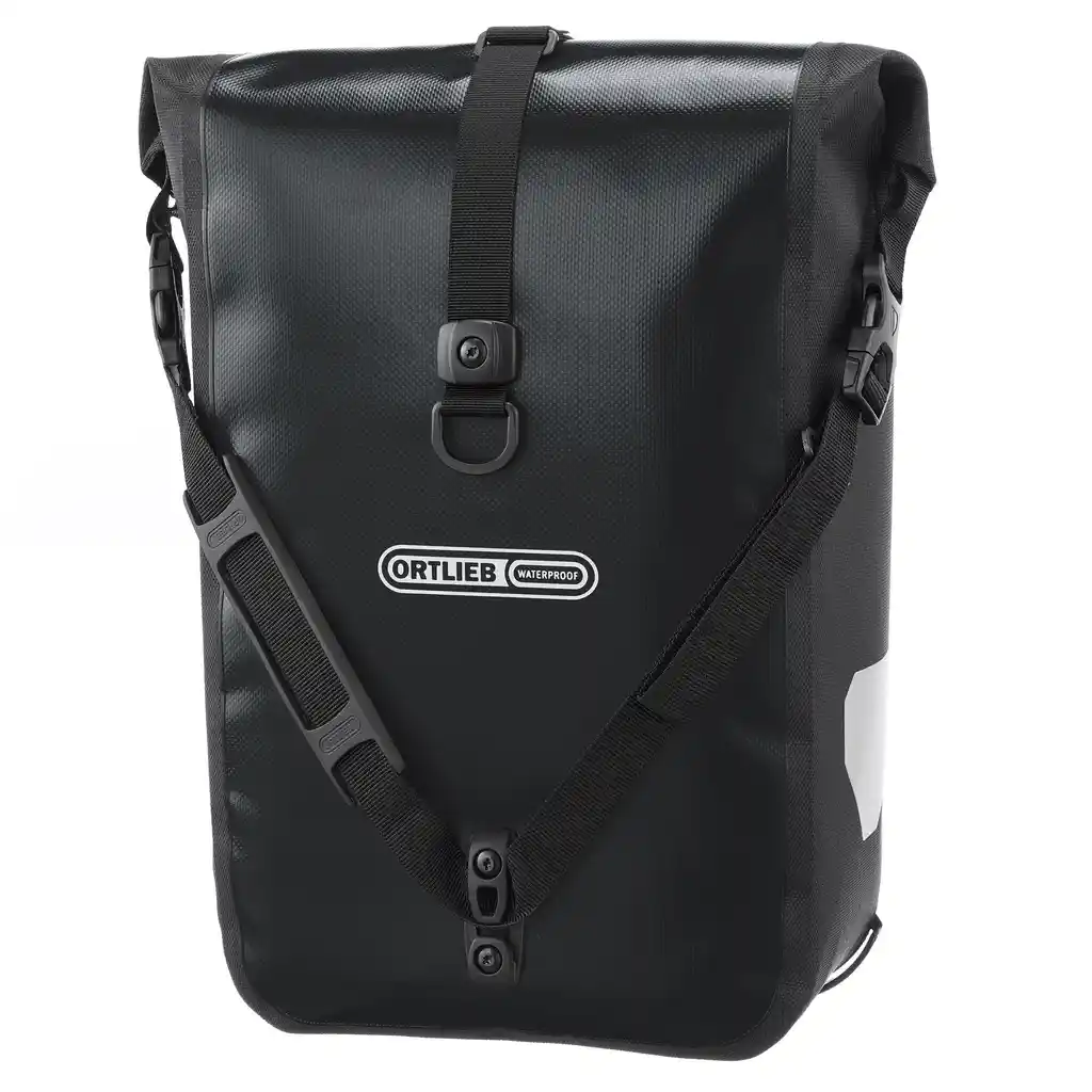 ORTLIEB Sport-Roller 12.5L Pair Denim Fahrradtasche, Vorderansicht, bei Bag-Age